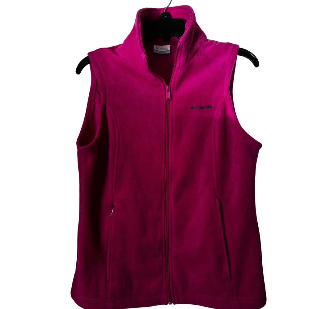 Columbia‎ Women's Vest Medium Benton Speings Fleece Pink